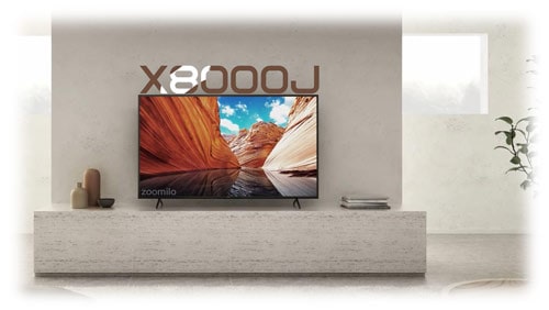 طراحی ظاهری زیبا و ساده تلویزیون 55x8000j