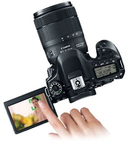 نمایشگر لمسی دوربین عکاسی کانن 80D 