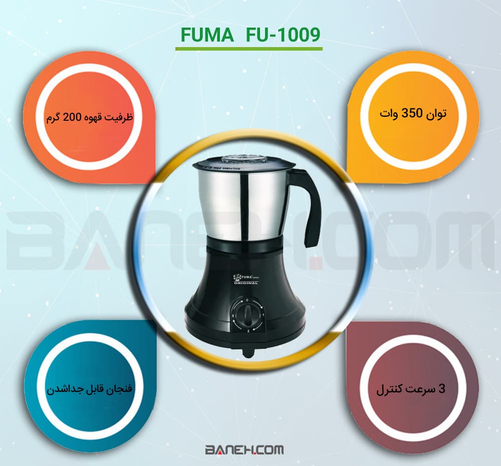 خرید آسیاب قهوه فوما FU-1009
